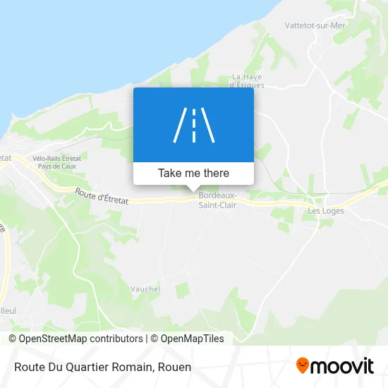 Route Du Quartier Romain map