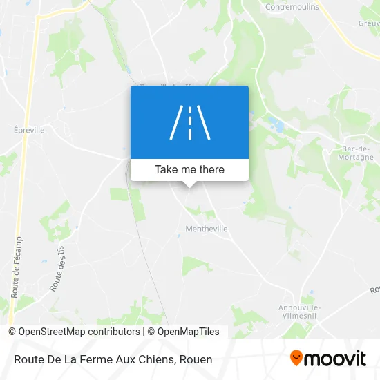 Route De La Ferme Aux Chiens map