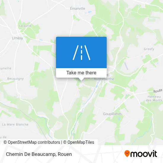 Chemin De Beaucamp map