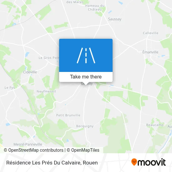 Résidence Les Prés Du Calvaire map