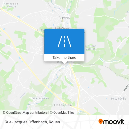 Mapa Rue Jacques Offenbach
