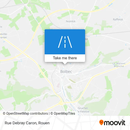 Rue Debray Caron map