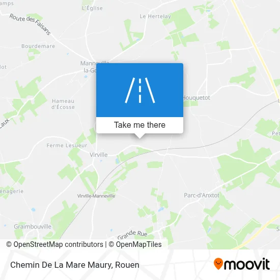 Chemin De La Mare Maury map