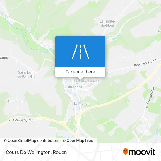 Cours De Wellington map