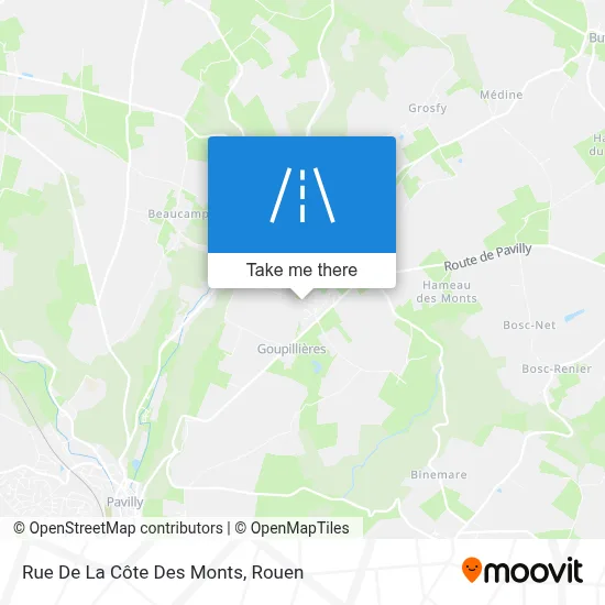 Rue De La Côte Des Monts map