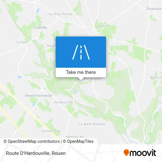 Route D'Hardouville map