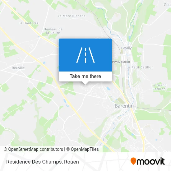 Résidence Des Champs map