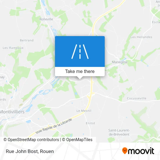 Rue John Bost map