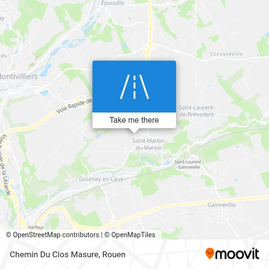 Mapa Chemin Du Clos Masure