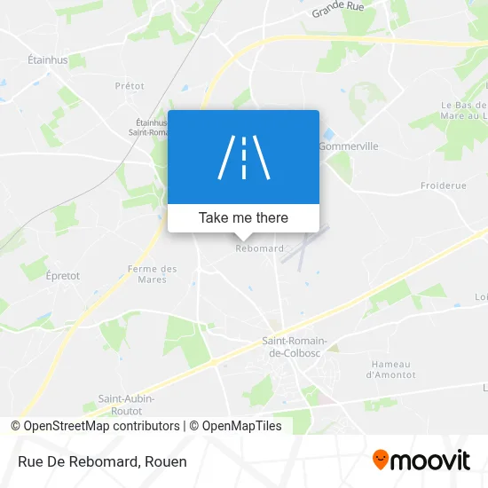 Rue De Rebomard map