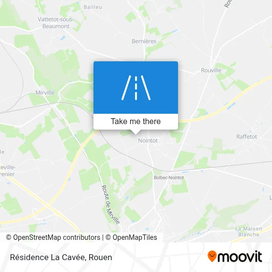 Résidence La Cavée map