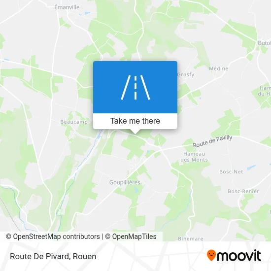 Route De Pivard map