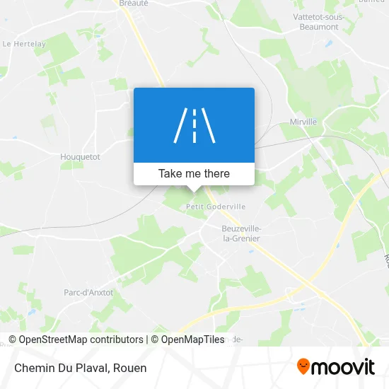 Mapa Chemin Du Plaval