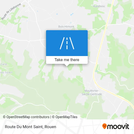 Route Du Mont Saint map