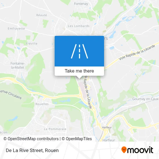 Rue De La Rive map