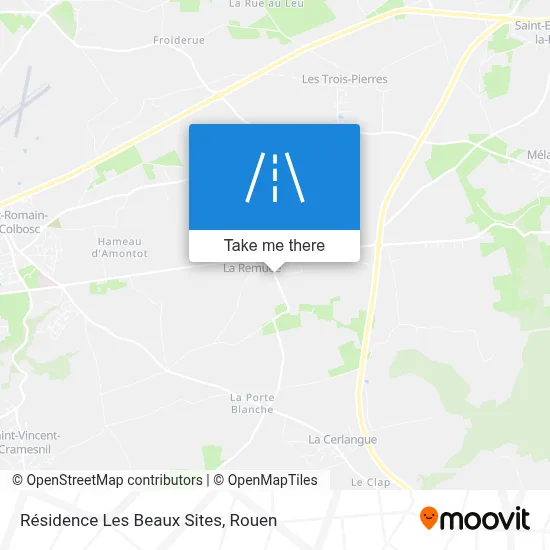 Résidence Les Beaux Sites map