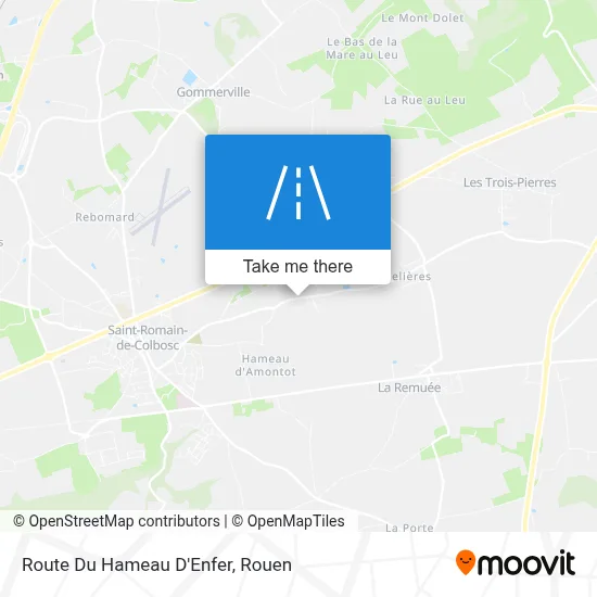 Route Du Hameau D'Enfer map
