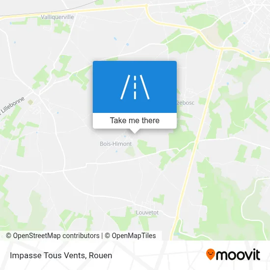Impasse Tous Vents map
