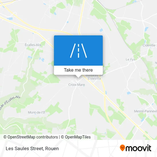 Rue Les Saules map
