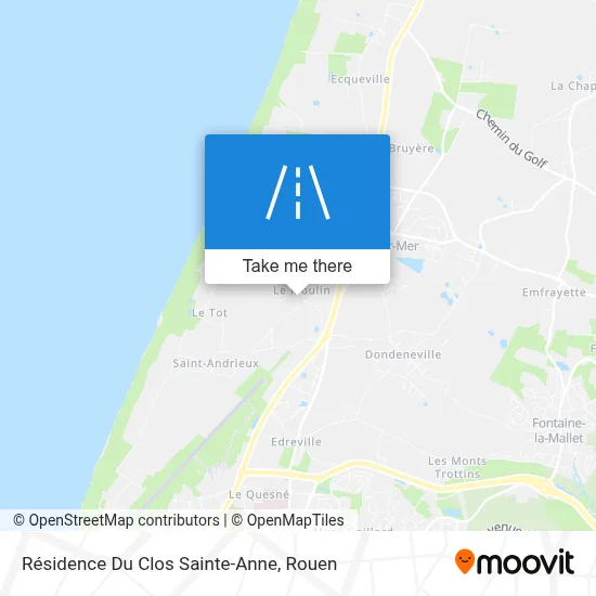 Mapa Résidence Du Clos Sainte-Anne
