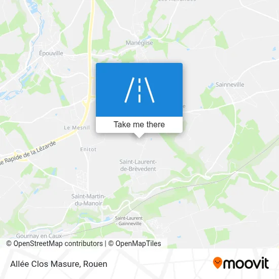 Allée Clos Masure map