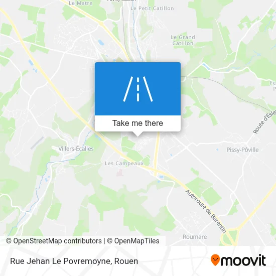 Mapa Rue Jehan Le Povremoyne