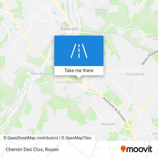 Chemin Des Clos map