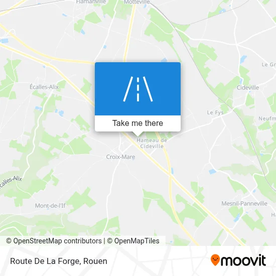 Route De La Forge map