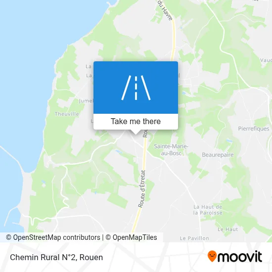 Mapa Chemin Rural N°2