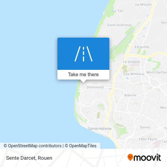 Sente Darcet map