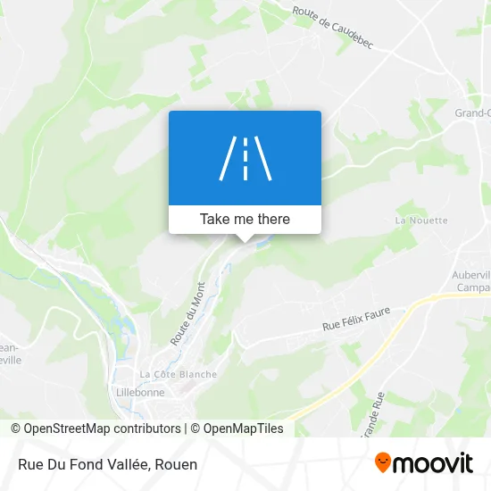 Mapa Rue Du Fond Vallée