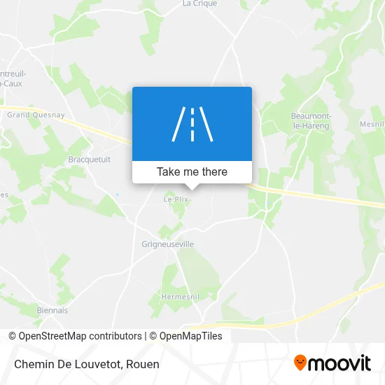 Chemin De Louvetot map