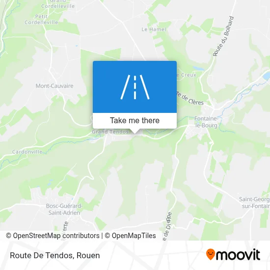Route De Tendos map