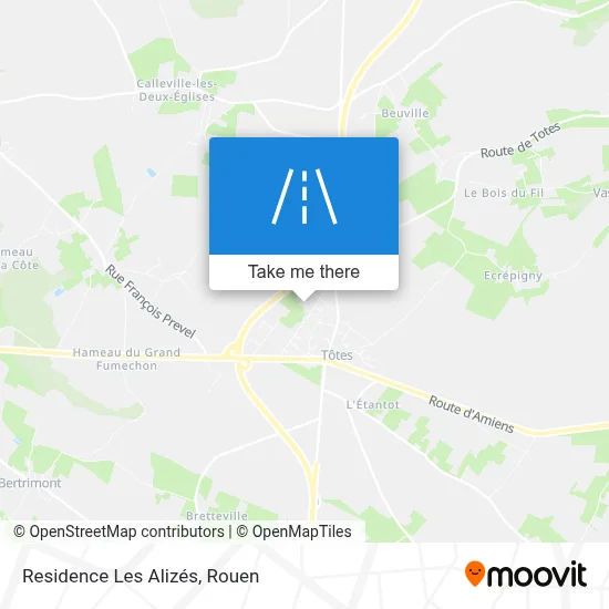 Résidence Les Alizés map