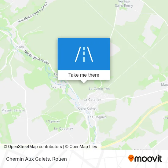Mapa Chemin Aux Galets