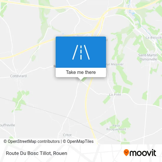 Route Du Bosc Tillot map
