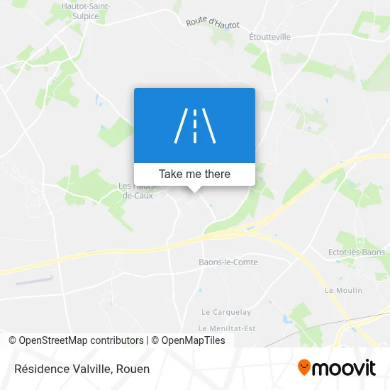 Résidence Valville map