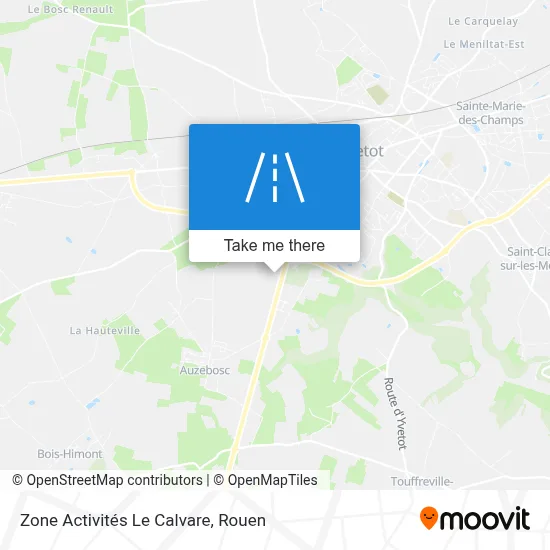 Zone Activités Le Calvare map