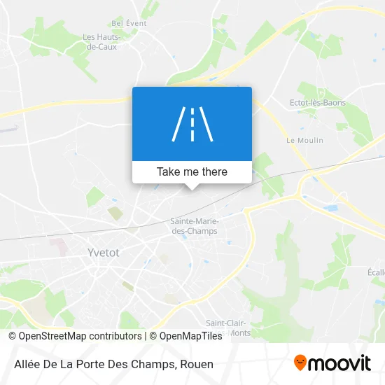 Allée De La Porte Des Champs map