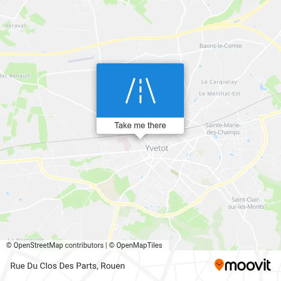 Rue Du Clos Des Parts map