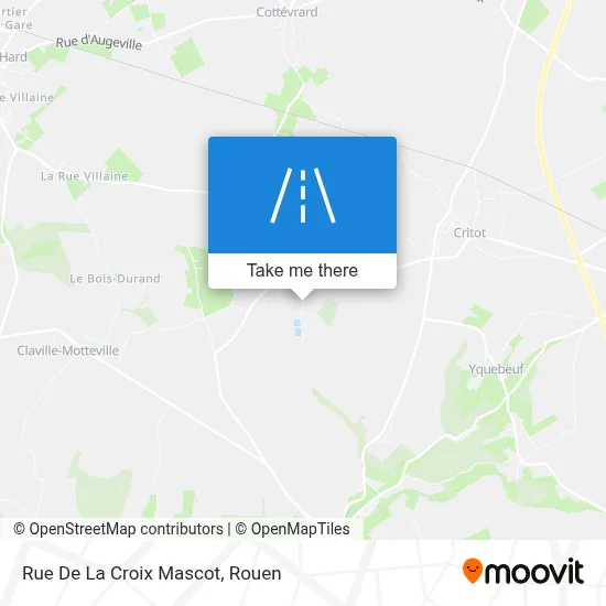 Rue De La Croix Mascot map