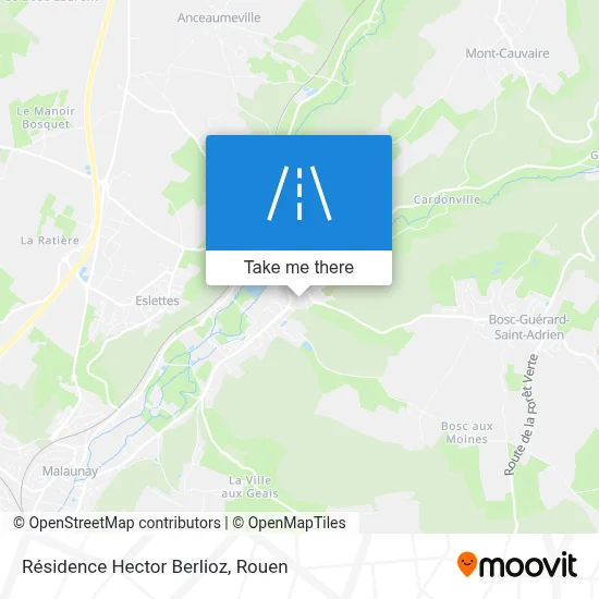 Résidence Hector Berlioz map