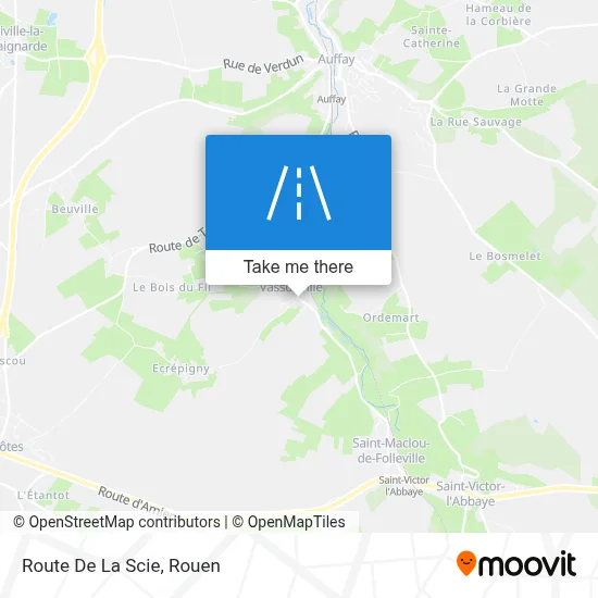 Route De La Scie map