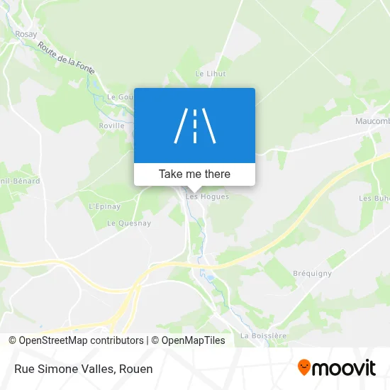 Rue Simone Valles map