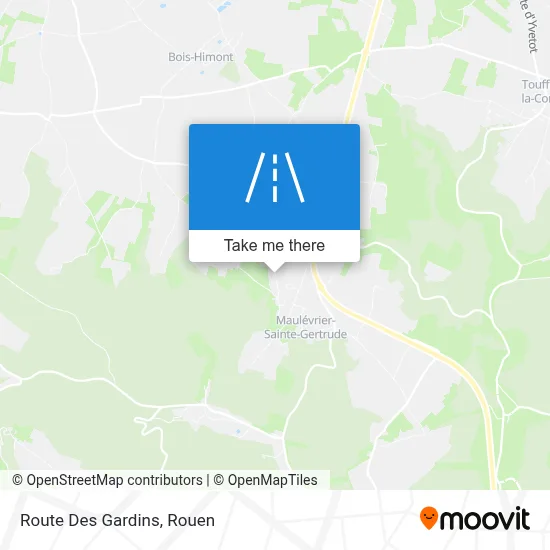 Route Des Gardins map