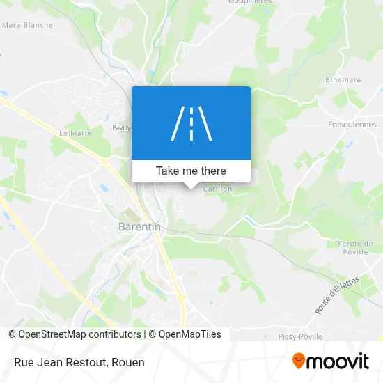 Mapa Rue Jean Restout