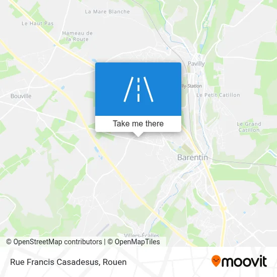 Mapa Rue Francis Casadesus