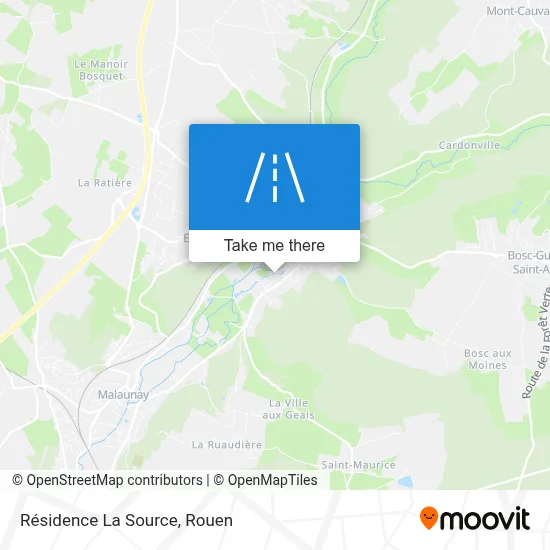 Résidence La Source map