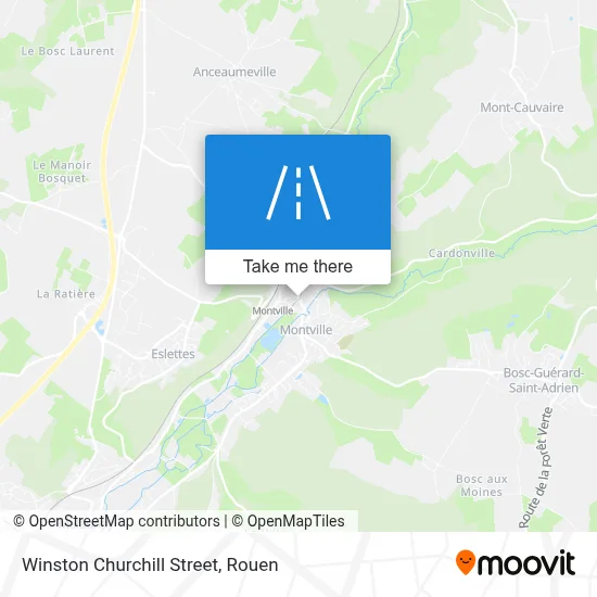 Rue Winston Churchill map