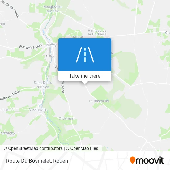 Route Du Bosmelet map